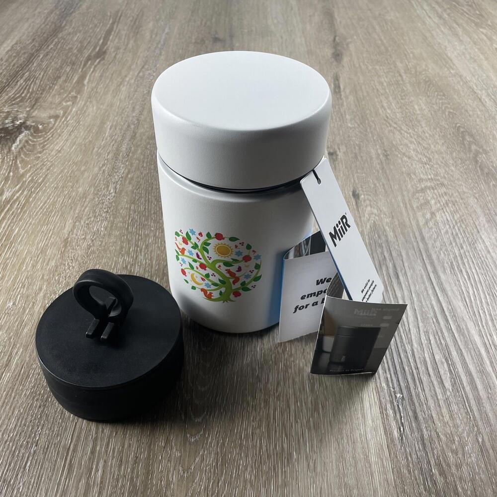 Miir Airtight Coffee Canister 7" Tall 12oz Matte White Airtight Stash Metal